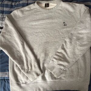 OVO Light Gray Crewneck Sweater